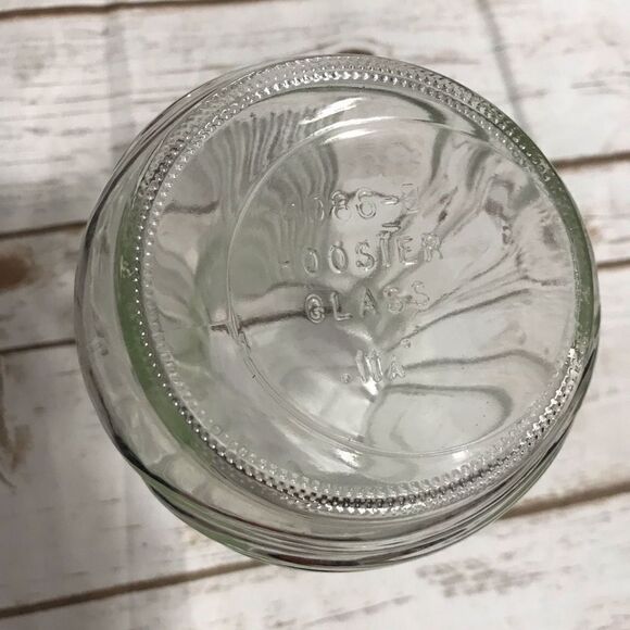 Vintage Hoosier Clear Glass Vase Lyre Ribbed 4086-B - Picture 2 of 11